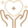 icon, Herz mit 2 Händen