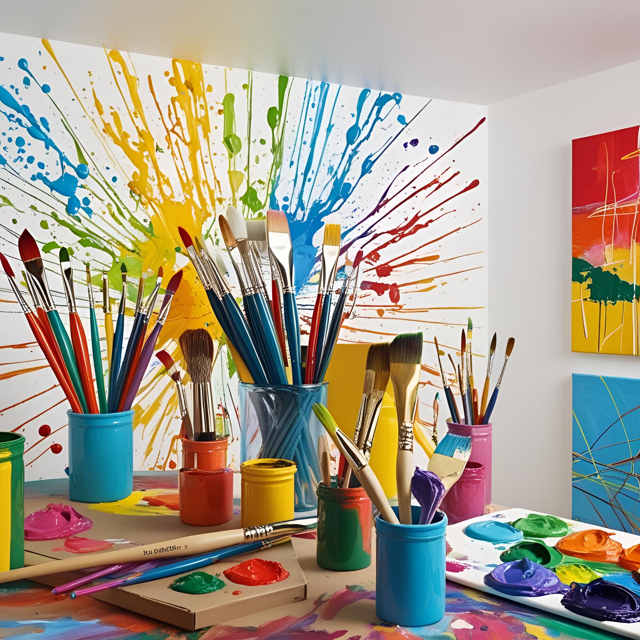 kreativraum atelier pinsel farben linien kreativraum atelier pinsel farben linien